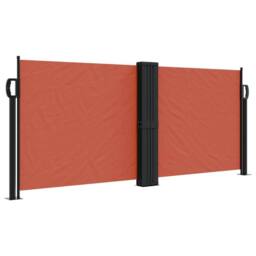 Berkfield Home Retractable Side Awning Terracotta 100x600 cm in Burnt Orange - thumbnail 2