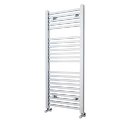 Balterley Heated Vertical Towel Ladder Square Rail 1167 BTU, 1200x500mm - Chrome in Silver