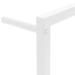 Berkfield Home Towel Rack White 60x10x116 cm Steel - Size: 60 x 10 x 116 cm - thumbnail 5