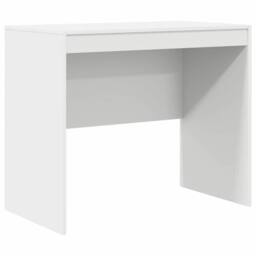 Berkfield Home White Computer Desk White Engineered wood 90 x 50 x 76 cm Tough - thumbnail 3