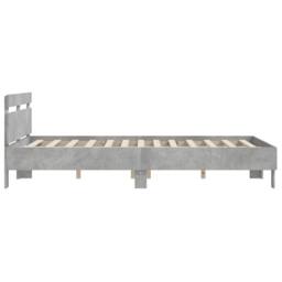 Berkfield Home Durable Bed Frame without Mattress Concrete Grey 140x200 cm - thumbnail 6