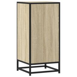 Berkfield Home Sideboard Sonoma Oak 35.5x35x76 cm Engineered Wood & Metal in Brown - thumbnail 6