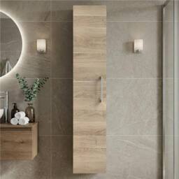 Balterley 300 mm Tall Wall Hung Unit, Bleached Oak Finish in Brown - thumbnail 3