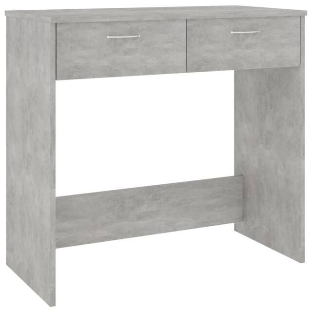 Berkfield Home Desk Concrete Grey 80x40x75 cm Engineered Wood - Size: 80 x 40 x 75 cm - image 1