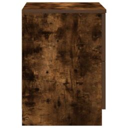 Berkfield Home Bedside Cabinets 2 pcs with 2 Drawers Smoked Oak 40x36x50 cm in White - Size: 40 x 36 x 50 cm - thumbnail 6