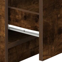 Berkfield Home Bedside Cabinets 2 pcs with 2 Drawers Smoked Oak 40x36x50 cm in White - Size: 40 x 36 x 50 cm - thumbnail 8