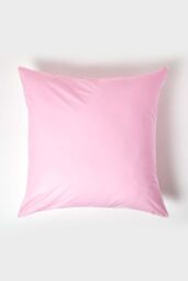 Homescapes Continental Egyptian Cotton Pillowcase 200 TC, 80 x 80 cm in Pink - thumbnail 1