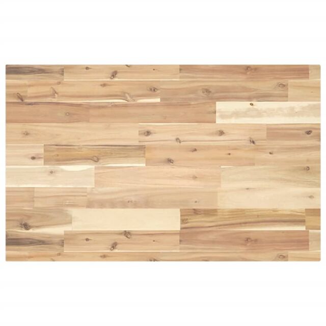 Berkfield Home Bathroom Vanity Top Untreated 140x50x4 cm Solid Wood Acacia in Brown - Size: 140 x 50 x 4 cm - image 1