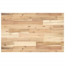 Berkfield Home Bathroom Vanity Top Untreated 140x50x4 cm Solid Wood Acacia in Brown - Size: 140 x 50 x 4 cm