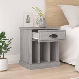 Berkfield Home Elegant Bedside Cabinets 2 pcs Grey Sonoma 43x36x50 cm - Size: 43 x 36 x 50 cm - thumbnail 1