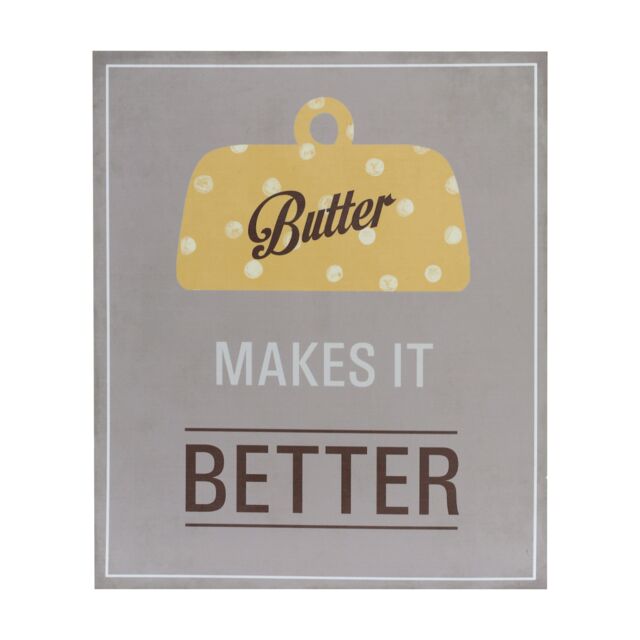 Orsina Butter Makes It Better Wall Plaque in Green - image 1