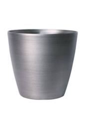 KDMD Steel Metallic Look Planter 25cm in Silver - thumbnail 2
