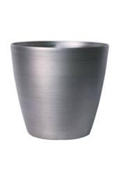 KDMD Steel Metallic Look Planter 25cm in Silver - thumbnail 1