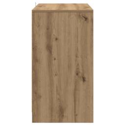 Berkfield Home Sideboard Artisan Oak 70x41x75 cm Engineered Wood in Brown - Size: 70 x 41 x 75 cm - thumbnail 6