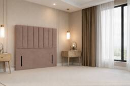 "Nexus Mattresses Ltd Kyoto Plush Divan Bed Base 2 Drawers Same Side - 54"" Headboard in Bronze - Size: Single" - thumbnail 8