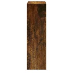 Berkfield Home Shoe Cabinet Smoked Oak 63x24x81 cm Engineered Wood in Brown - Size: 63 x 24 x 81 cm - thumbnail 5