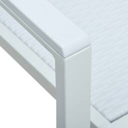 Berkfield Home Garden Chairs 4 pcs White Plastic Rattan Look - thumbnail 7