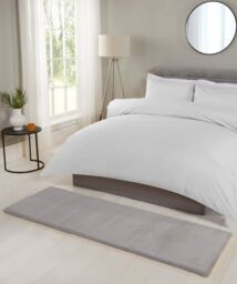The Linen Consultancy TLC 5 Star Hotel Concept Luxury Faux Fur Silver Rug - Size: 120 cm x 170 cm - thumbnail 2