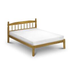 Cheshire Marble Pine Bed - Double (135cm) in Brown - thumbnail 2