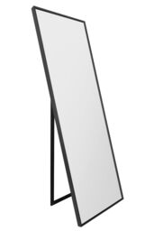 "MirrorOutlet Black Aluminium Edged Cheval Mirror 67"" X 23"" (170CM X 58CM) - Size: 1 Pack" - thumbnail 5