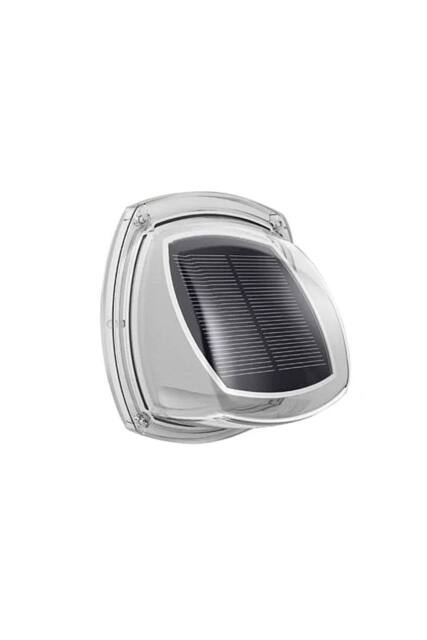 KDMD 2 Pack Solar Powered Wall Light Outdoor Garden Porch Stair in Light Grey - image 1