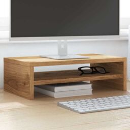 Berkfield Home Monitor Stand Artisan Oak 42x24x13 cm Engineered Wood in Brown - Size: 42 x 24 x 13 cm - thumbnail 4