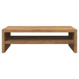 Berkfield Home Monitor Stand Artisan Oak 42x24x13 cm Engineered Wood in Brown - Size: 42 x 24 x 13 cm - thumbnail 5