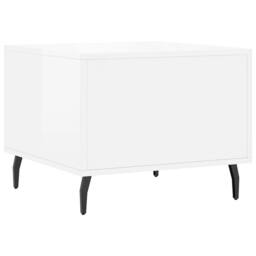 Berkfield Home Coffee Tables 2pcs High Gloss White 50x50x40 cm Engineered Wood - Size: 50 x 50 x 40 cm - thumbnail 9