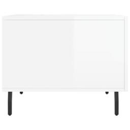 Berkfield Home Coffee Tables 2pcs High Gloss White 50x50x40 cm Engineered Wood - Size: 50 x 50 x 40 cm - thumbnail 8
