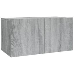 Berkfield Home Modern 2 Piece TV Cabinet Set Grey Sonoma Engineered Wood - thumbnail 6