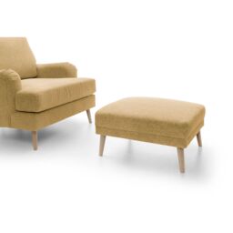 Abakus Direct Harper Footstool - Durable & Easy Clean Upholstery in Brown - thumbnail 6