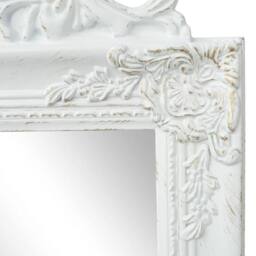 Berkfield Home Full Free-Standing Mirror Baroque Style 160x40 cm White