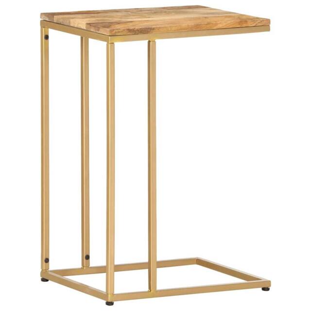 Berkfield Home Side Table 35x45x65 cm Solid Mango Wood in Brown - Size: 35 x 45 x 65 cm - image 1