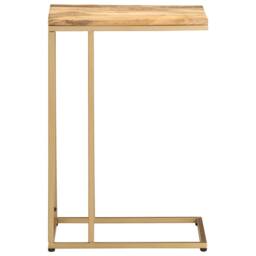 Berkfield Home Side Table 35x45x65 cm Solid Mango Wood in Brown - Size: 35 x 45 x 65 cm - thumbnail 2