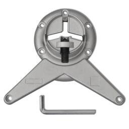 Berkfield Home 4 Height Adjustable Table Legs Chrome 870 mm in Silver - thumbnail 4