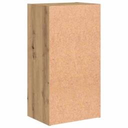 Berkfield Home Decorative Bookcase Artisian Oak 40x30x77 cm Engineered Wood in Brown - Size: 40 x 30 x 77 cm - thumbnail 7