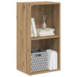 Berkfield Home Decorative Bookcase Artisian Oak 40x30x77 cm Engineered Wood in Brown - Size: 40 x 30 x 77 cm - thumbnail 4