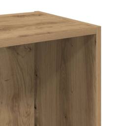 Berkfield Home Decorative Bookcase Artisian Oak 40x30x77 cm Engineered Wood in Brown - Size: 40 x 30 x 77 cm - thumbnail 8
