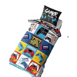 Gamer Levels Reversible Duvet Set - Size: Single - thumbnail 3