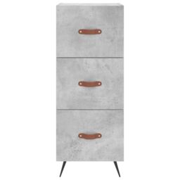 Berkfield Home Highboard Concrete Grey 34.5x34x180 cm Engineered Wood - thumbnail 6