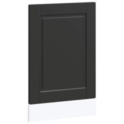 Berkfield Home Dishwasher Panel Porto Black 45x1, 5x67 cm Engineered Wood - thumbnail 2