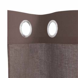 Berkfield Home Voile Curtains with Grommets 2 pcs Brown 140x245 cm - thumbnail 5