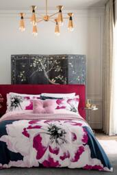 Ted Baker 'Diagonal T Matellase' Cotton Throw in Pink - thumbnail 5