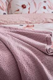 Ted Baker 'Diagonal T Matellase' Cotton Throw in Pink - thumbnail 2
