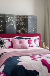 Ted Baker 'Diagonal T Matellase' Cotton Throw in Pink - thumbnail 4