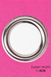 Homescapes Plain Cotton Ready Made Eyelet Curtain Pair in Bright Pink - Size: 140 cm width x 229 cm drop - thumbnail 4
