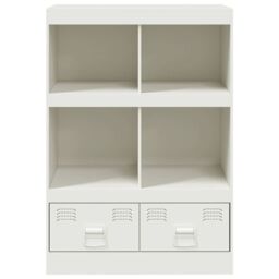 Berkfield Home Highboard White 67x39x95 cm Steel - Size: 67 x 39 x 95 cm - thumbnail 6