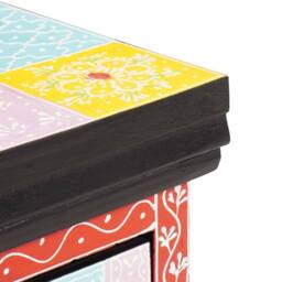 Berkfield Home Classic Bedside Cabinets 2 pcs 40x30x28 cm Solid Wood Mango & Eng - Size: 40 x 30 x 28 cm - thumbnail 8