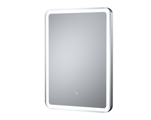 Balterley Rectangular Framed LED Mirror with Demister, 700x500mm - Chrome in Silver - image 1