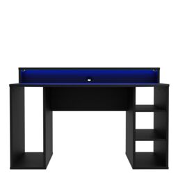 Furniture To Go Loadout Black Gaming Desk with Colour Changing LED - thumbnail 4